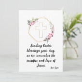 Pasen:  Kaart met liefde (Staand voorkant)