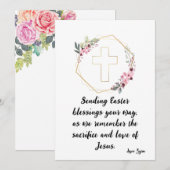 Pasen:  Kaart met liefde (Voorkant / Achterkant)