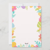 PASEN KAART schattig eenvoudig blij foto (Achterkant)