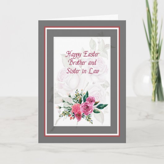 Pasen Kaart voor broer en zuster in de wet (Voorkant)