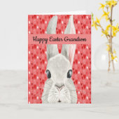 Pasen Kaart voor je kleinzoon met Bunny (Gele Bloem)