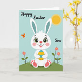 Pasen Kaart Voor Mijn Zoon (Gele Bloem)
