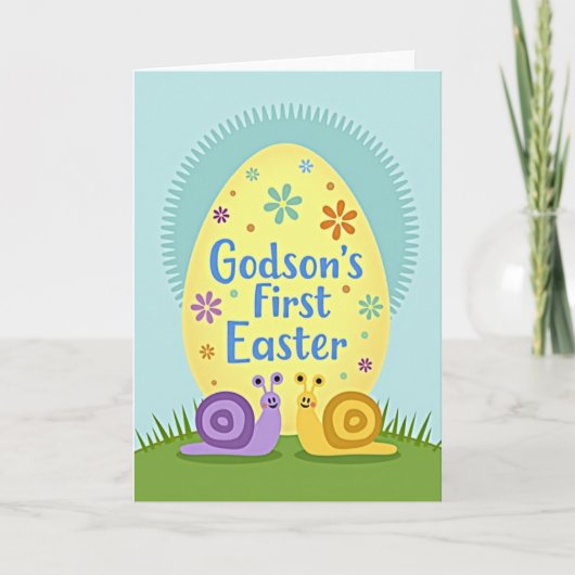 Pasen Kaart voor Peetzoon Eerste Pasen (Voorkant)