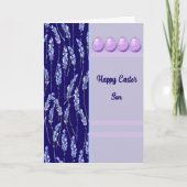 Pasen Kaart voor Zoon met eieren (Voorkant)