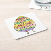 Pasen Kartonnen Onderzetters (Schuin)