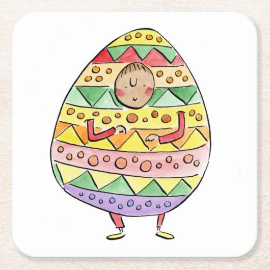 Pasen Kartonnen Onderzetters (Voorkant)