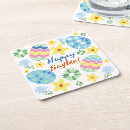 Pasen Kartonnen Onderzetters (Schuin)