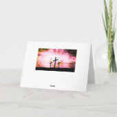 Pasen kerstkaart met religieus thema kaart (Achterkant)