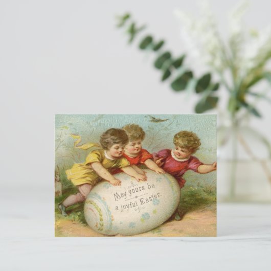  Pasen kinderen Briefkaart (Staand voorkant)