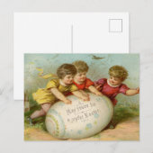  Pasen kinderen Briefkaart (Voorkant / Achterkant)