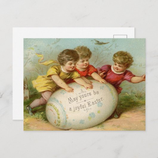  Pasen kinderen Briefkaart (Voorkant / Achterkant)