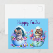 Pasen Kittens Briefkaart (Voorkant / Achterkant)
