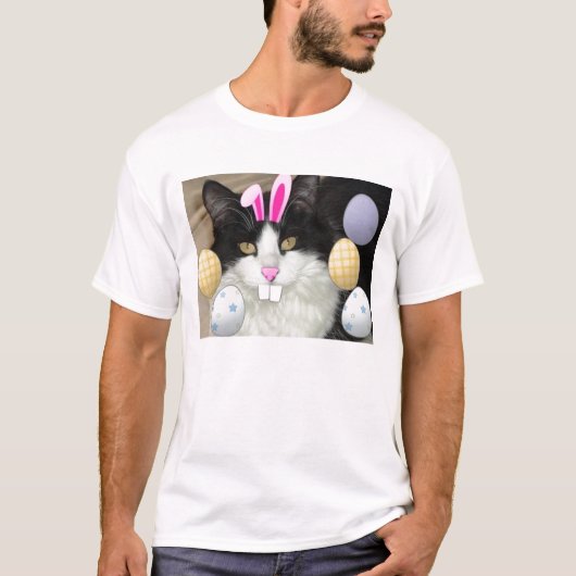 Pasen Kitty Cat T-shirt (Voorkant)