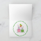 Pasen - Kleindochter - Bunnies & Balloons Feestdagen Kaart (Binnen)