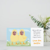 Pasen kleine kuikentjes - Fotokaart Feestdagenkaart (Staand voorkant)
