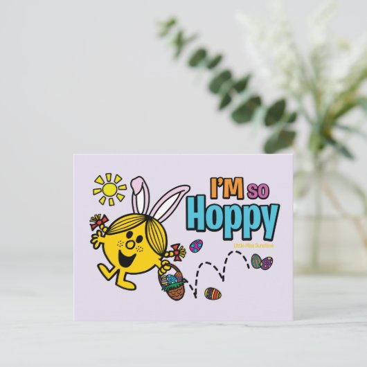 Pasen Kleine Miss Sunshine Feestdagenkaart (Staand voorkant)