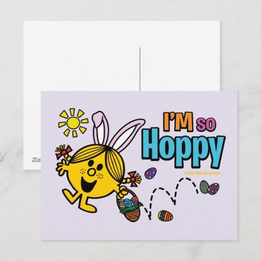 Pasen Kleine Miss Sunshine Feestdagenkaart (Voorkant / Achterkant)