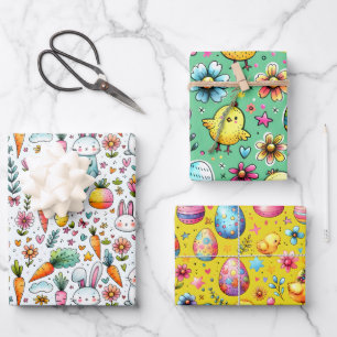 Pasen Kleuren Inpakpapier Vel