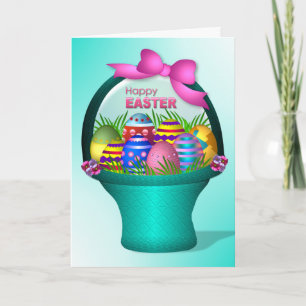 Pasen - Kleurrijke Eieren Feestdagen Kaart