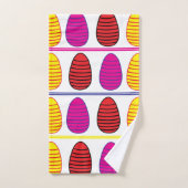 Pasen Kleurrijke Happy Easter Eggs Pasen Bad Handdoek (Handdoek)