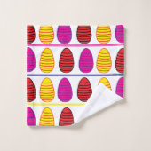 Pasen Kleurrijke Happy Easter Eggs Pasen Bad Handdoek (Wasdoekje)