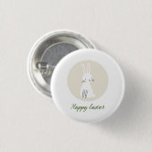 Pasen Knop met Cute Konijn Ontwerp Ronde Button 3,2 Cm (Voorkant /achterkant)