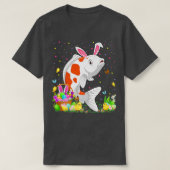 Pasen Koi Fish Bunny Egg Hunting Koi Paasunda T-shirt (Design voorkant)