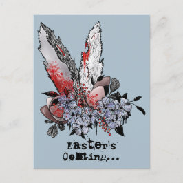 Pasen komt Bunny Horror tegen Briefkaart