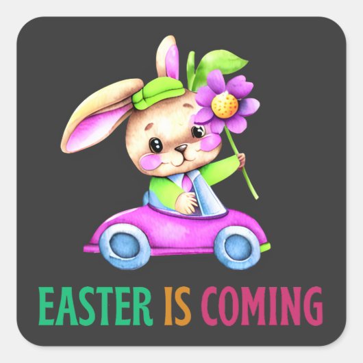 Pasen komt eraan - Egg Holiday Vierkante Sticker (Voorkant)