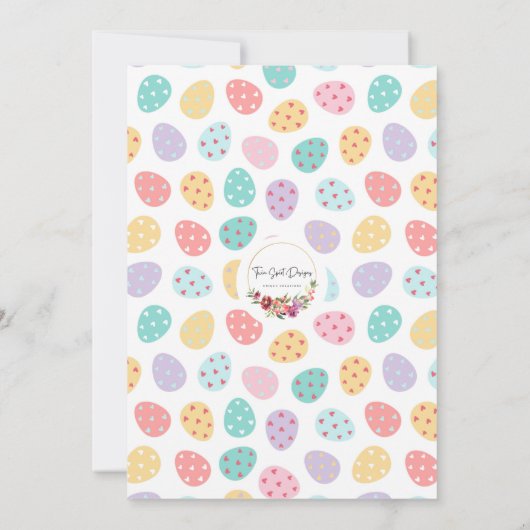 Pasen komt eraan Uitnodiging (Achterkant)