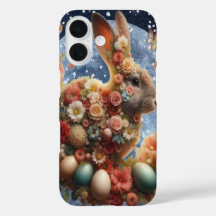 Pasen Konijn Bloesem iPhone 16 Hoesje