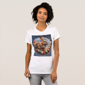 Pasen Konijn Bloesem  T-shirt (Voorkant volledig)