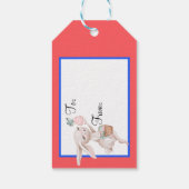 Pasen Konijn Cadeautags Cadeaulabel (Achterkant)