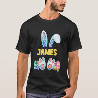 Pasen Konijn Gepersonaliseerde Aangepaste Jongens  T-shirt