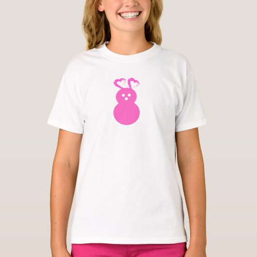 Pasen Konijn Hart T-shirt (Voorkant)