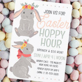 Pasen Konijn Hoppy Hour Brunch en Ei Hunt Kaart