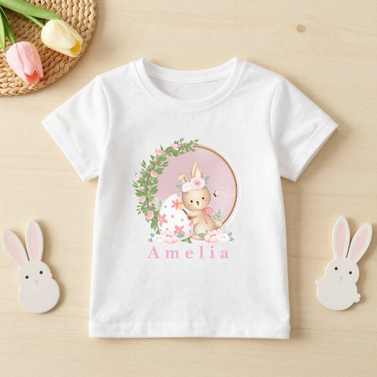 Pasen Konijn in de Tuin Persoonlijk Kinder Shirts