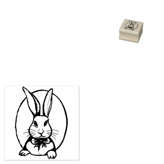 Pasen Konijn Knuffel Konijn Scrapbooking Journalin Rubberstempel (Gestempeld)