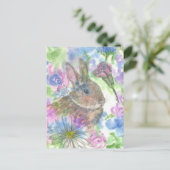 Pasen Konijn Lente Tuin Feestdagenkaart (Staand voorkant)