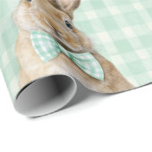Pasen Konijn Plaid Patroon Inpakpapier (Rol Hoek)