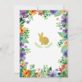 Pasen konijn sip en zie uitnodiging (Achterkant)