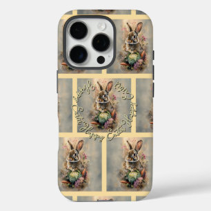 Pasen Konijn Tuin Bloemen Ontwerp iPhone 16 Pro Hoesje