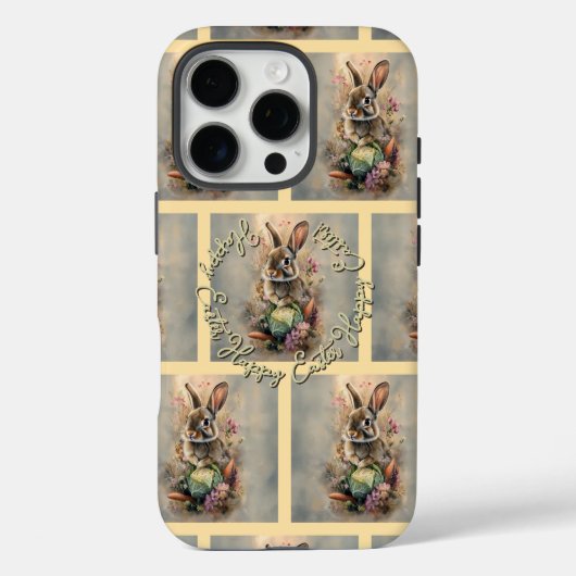 Pasen Konijn Tuin Bloemen Ontwerp Case-Mate iPhone Case (Achterkant)