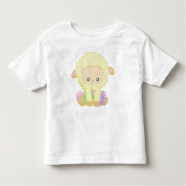 Pasen, kotelen, kleine schapen, paaseieren kinder shirts