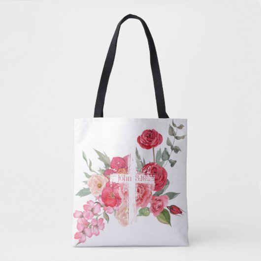 Pasen/Kruis/Johannes3:16/Jezus Tote Bag (Voorkant)