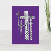 Pasen kruisjes groet kaart (Voorkant)