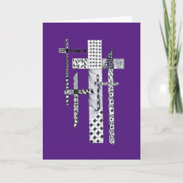 Pasen kruisjes groet kaart