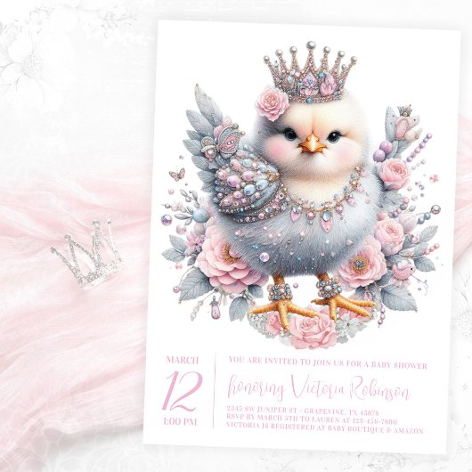 Pasen Kuiken Baby Shower Kaart