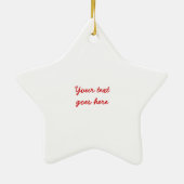 Pasen kuiken en eieren aangepaste kerstversiering keramisch ornament (Achterkant)