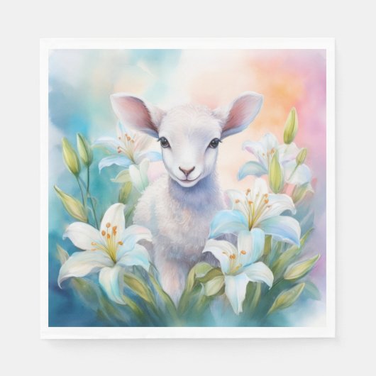 Pasen Lamb Papier servet (Voorkant)